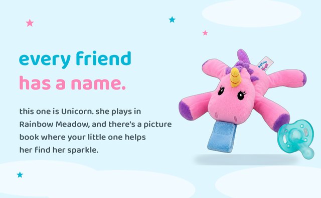 BabyLUV Unicorn in the story world of Rainbow Meadow